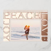 ラブピースJOYフォトフレーム赤面バラ金ゴールド 箔シーズンカード (正面)