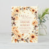 ラブピーチフローラ縁どパインコーン結婚ズの秋 招待状 (スタンド正面)