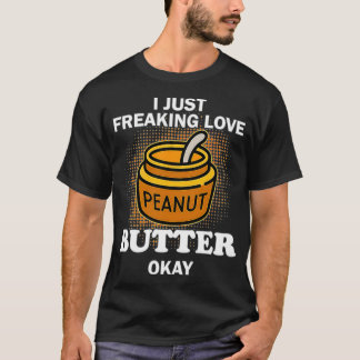 ラブピーナッツバターフリークピーナッツバターファン Tシャツ