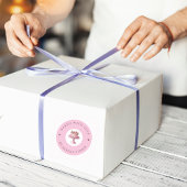 ラブピ焼いたンク水玉模様ビジネスステッカー付き スクエアシール