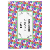 ラブファミリーサマーアートウォーターカラー花 テーブルクロス (正面)