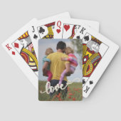 ラブファミリーフォトカスタムパーソナライズされた トランプ (裏面)
