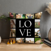 ラブファミリーフォトコラージュパーソナライズされた クッション