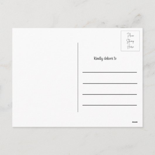 ラブファミリーフォトバレンタインのはがき シーズンポストカード (裏面)