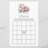 ラブファンシーブライダルシャワーエレガントパステルビンゴゲーム (正面)