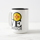 ラブファーミントンニューメキシコ15oz ツートーンマグカップ (正面左)