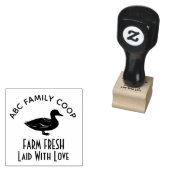 ラブファームの新鴨の卵 ラバースタンプ (押印)