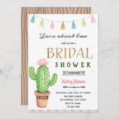 ラブフィエスタパーティーのキュートなタコ 招待状 (正面/裏面)