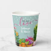 ラブフィエスタ タコパーティー カップルシャワー 紙コップ (裏面)