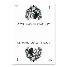 ラブフィッシュの国の結婚式馬 テーブルナンバー