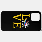 ラブフィリピン国旗のタイポグラフィアート Case-Mate iPhoneケース (裏面 (横))