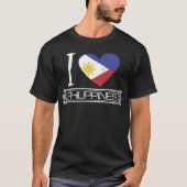 ラブフィリピン国旗の国 Tシャツ (正面)