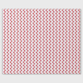 ラブフィルドハートパターン包装紙 ラッピングペーパー (フラット)