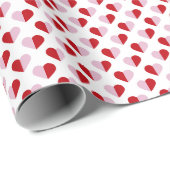 ラブフィルドハートパターン包装紙 ラッピングペーパー (ロールコーナー)