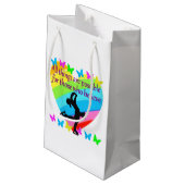 ラブフィル感動的姿スケートで滑るデザイン スモールペーパーバッグ (裏面アングル)