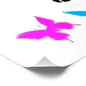 ラブフィル感動的姿スケートで滑るデザイン ポスター (コーナー)