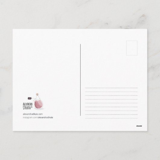 ラブフェアフェアリーbyアレクサンドラ・ディカイア・ラブ シーズンポストカード (裏面)