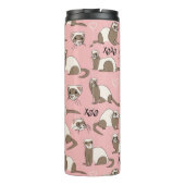 ラブフェレット – ピンク・サーマルタンブラー タンブラー (裏面)