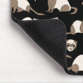 ラブフェレット – ブラック マウスパッド (コーナー)