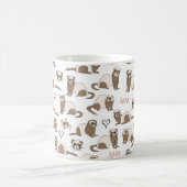 ラブフェレット – ホワイトコーヒーマグ コーヒーマグカップ (中央)