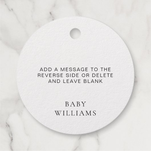 ラブフォイルメッセージカード フェイバータグ (裏面)