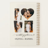 ラブフォトインスタグラムモダンミニマル結婚リスト プランナー手帳 (裏面)