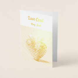 ラブフォトカパーソナライズされたード – ロマンチックカスタムカード 箔カード