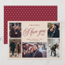 ラブフォトコラージュバレンタインデー シーズンカード