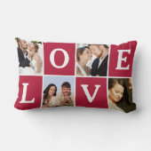 ラブフォトコラージュバレンタインデー ランバークッション (裏面)