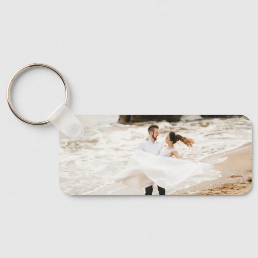 ラブフォトコラージュ4写真記念日ギフト キーホルダー (裏面)