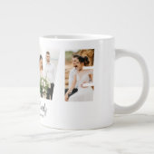 ラブフォトコラージュ4写真記念日ギフト ジャンボコーヒーマグカップ (右)