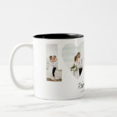 ラブフォトコラージュ4写真記念日ギフト ツートーンマグカップ (左)