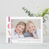 ラブフォトハッピーバレンタインデーホリデーカード シーズンカード (スタンド正面)