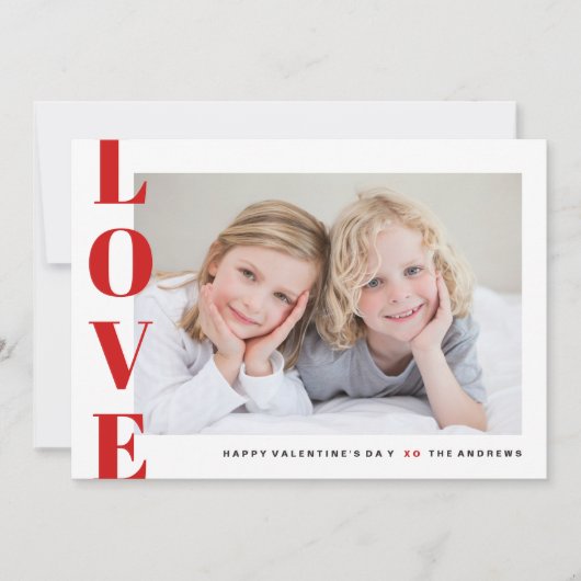 ラブフォトハッピーバレンタインデー シーズンカード (正面)