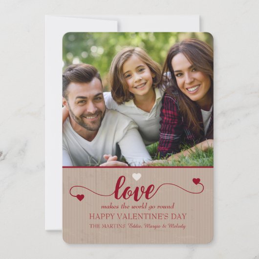 ラブフォトバレンタインデーのカード シーズンカード (正面)