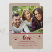 ラブフォトバレンタインデーのカード シーズンカード (正面/裏面)