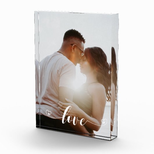 ラブフォトパーソナライズされたバレンタインデー フォトブロック (右)