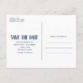 ラブフォトビーチ結婚式日付の保存 案内ポストカード (裏面)
