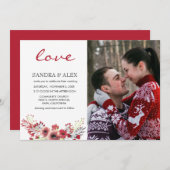 ラブフォトマルサラフローラ結婚式招待状カード 招待状 (正面/裏面)