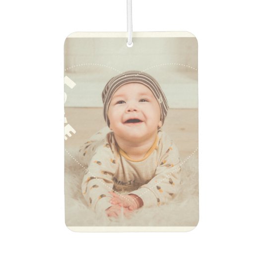 ラブフォト カーエアーフレッシュナー (正面)