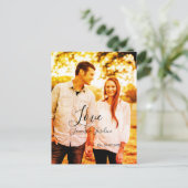 ラブフォト 追加 名前 推定 日付 年 結婚 カップル ポストカード (スタンド正面)