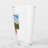 ラブフォーエバー赤いハートカスタム写真 タンブラーグラス (左)