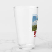 ラブフォーエバー赤いハートカスタム写真 タンブラーグラス (右)