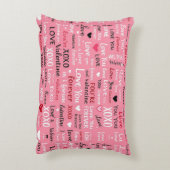 ラブフォーエバー – バレンタインデータイポグラフィパターン アクセントクッション (裏面(縦))