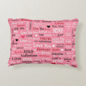 ラブフォーエバー – バレンタインデータイポグラフィパターン アクセントクッション (裏面)