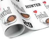 ラブフットボール – パーソナライズ ラッピングペーパー (ロールコーナー)