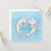 ラブフラットカードにマナテーズ カード (正面/裏面インサイチュ)