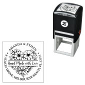 ラブフラワーで手作りハートテーマ セルフインキングスタンプ (インサイチュ)