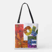 ラブフラワーズトート トートバッグ (裏面)