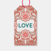 ラブフラワーズボホスタイルギフトラベル ギフトタグ (正面)